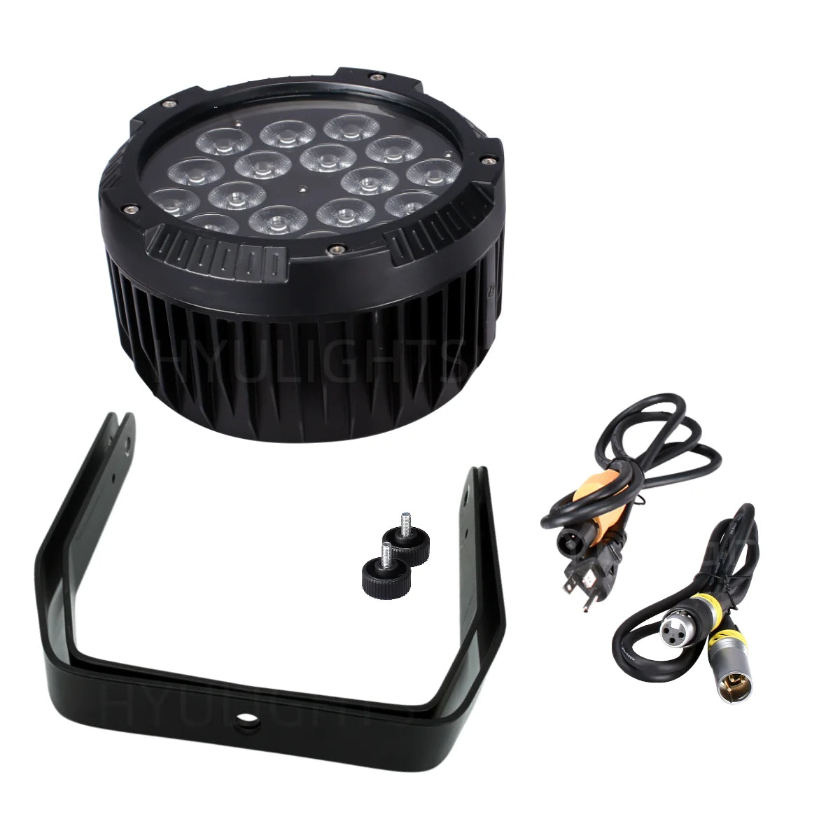 2X IP65 Waterproof Stage Effect Aluminum Led Par 18x18W RGBWA UV 6in1 DMX512 Outdoor Down Light DJ Equipment Disco Wash No Noise TAVEN System LLC