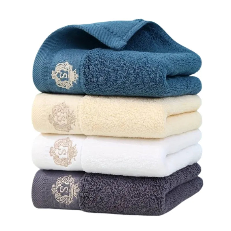 1/2/3pcs Bathroom Towels Sets Embroidered Cotton Big Bath Towels 70x140cm and 35x75cm Face Shower Daily Use Towels 수건 세트 Toallas TAVEN System LLC