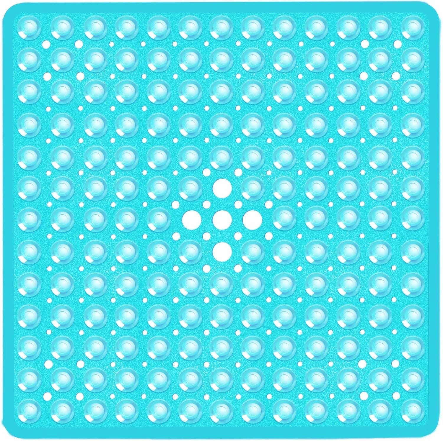 53x53cm Non Slip Shower Mat for Inside Shower Stall Mats for Bathroom Floor, Soft Bath Mat for Bathtubs with Big Suction Cups TAVEN System LLC