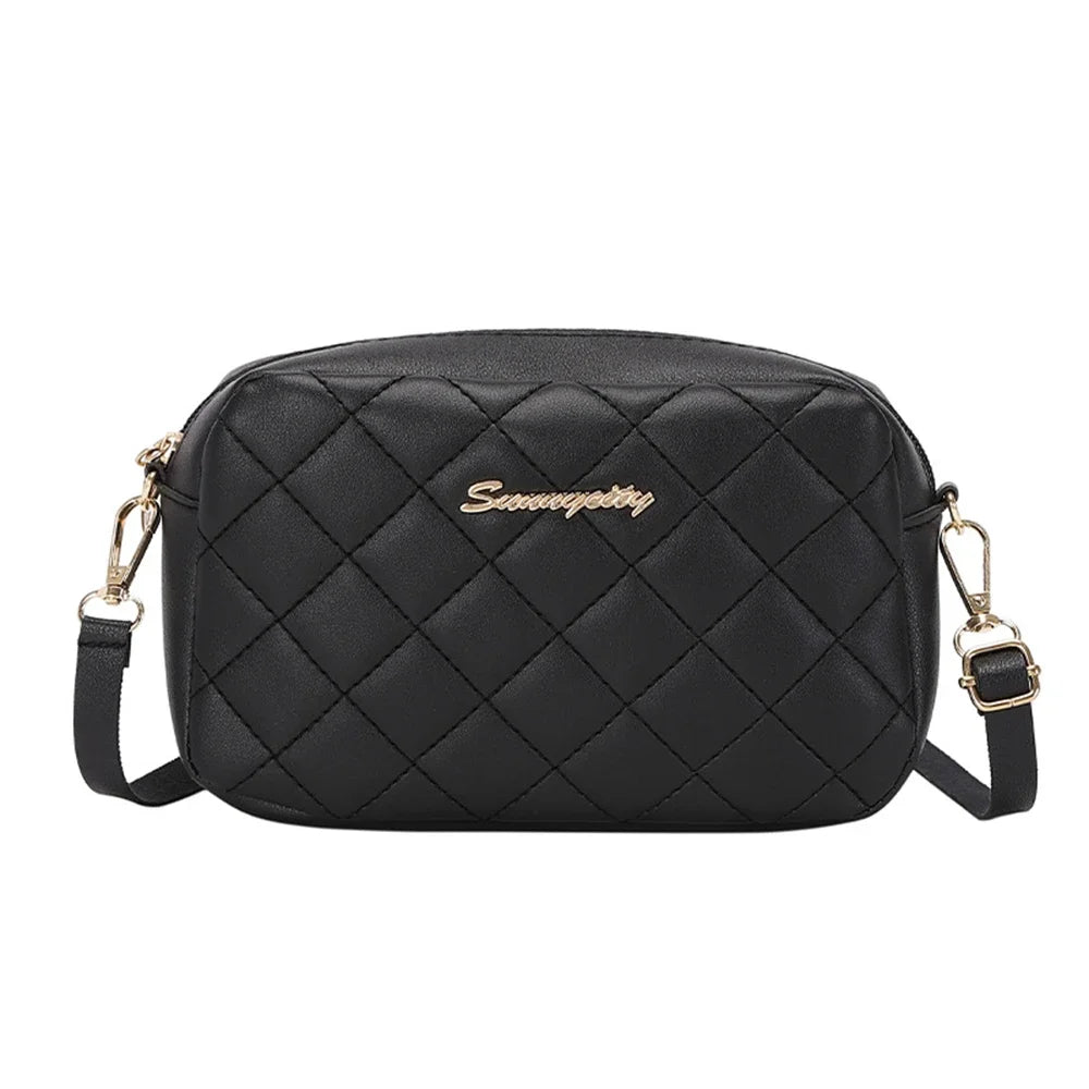 2026 tassel women's small crossbody bag trend diamond grid embroidery camera women's shoulder bag fashion chain crossbody bag TAVEN System LLC