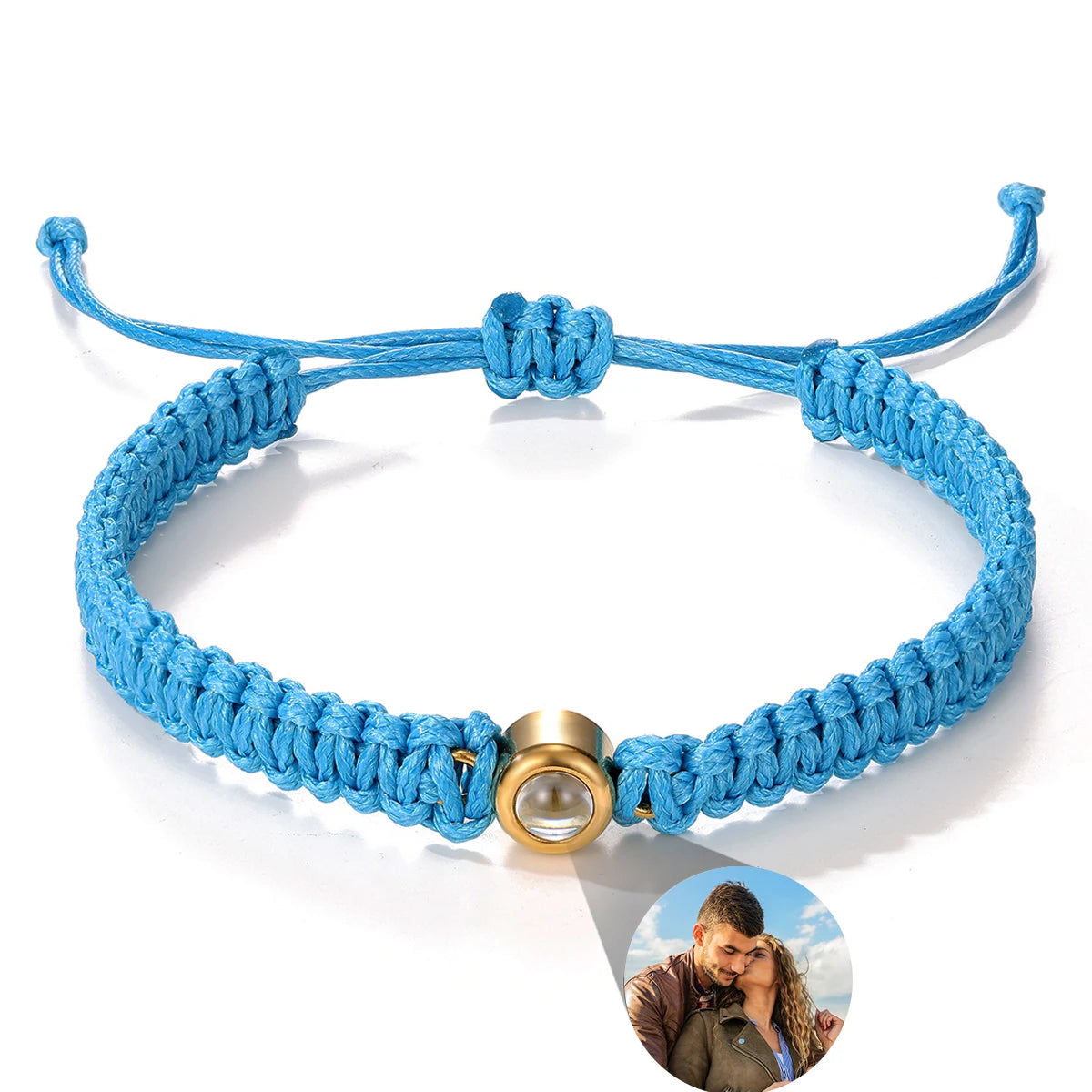 Customized Bracelet With Picture Inside Projection Bracelet For Women Men Family Pet Couple Memorial Anniversary Jewelry Gift TAVEN System LLC
