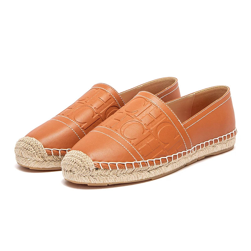 Women Beach Flats Anti-Slip Hemp Sole Slip On Shoes TAVEN System LLC