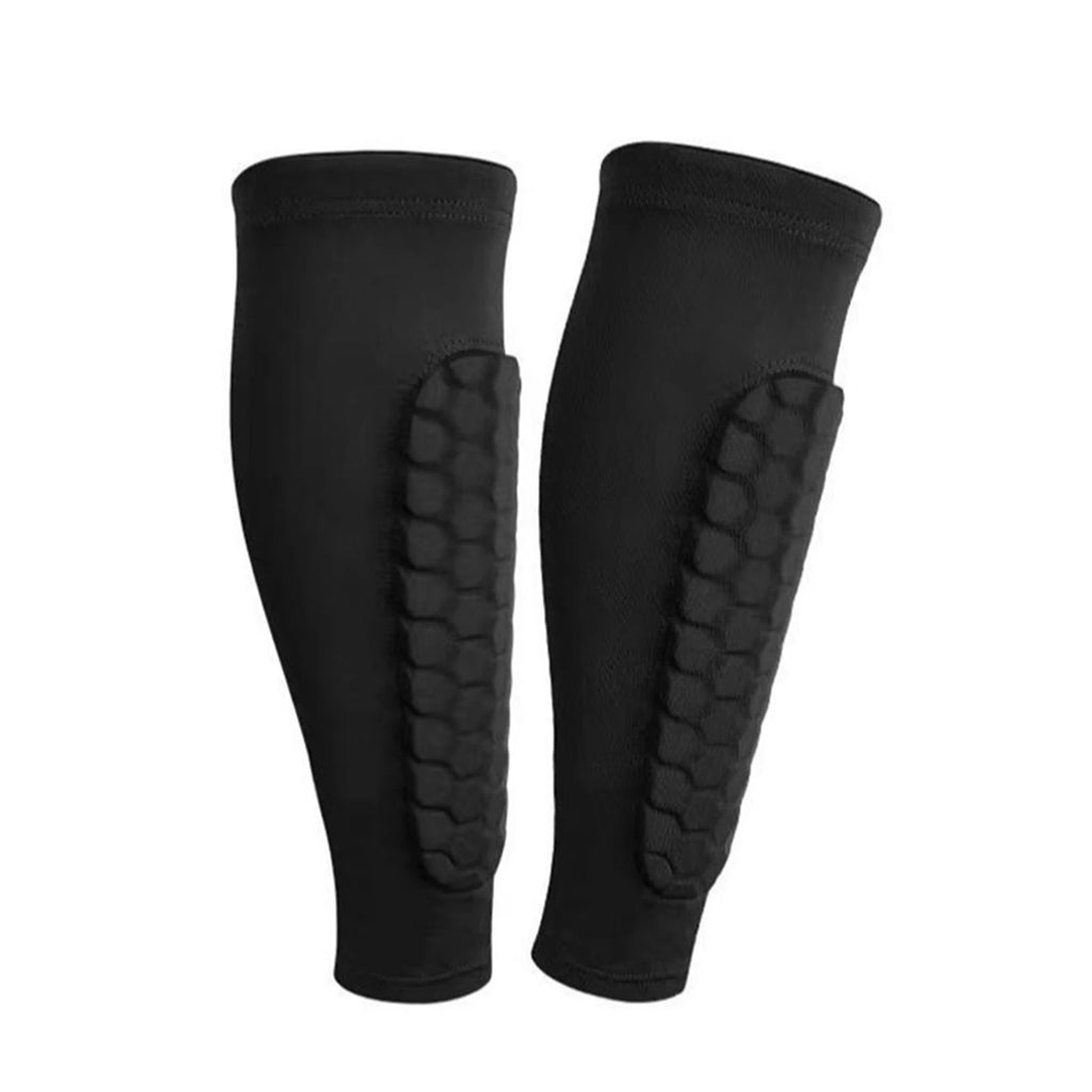 2pcs Shin Guards Football Basketball with Honeycomb Padding Breathable Nylon Anti Impact Sport Leg Protectors for Kids Adults TAVEN System LLC