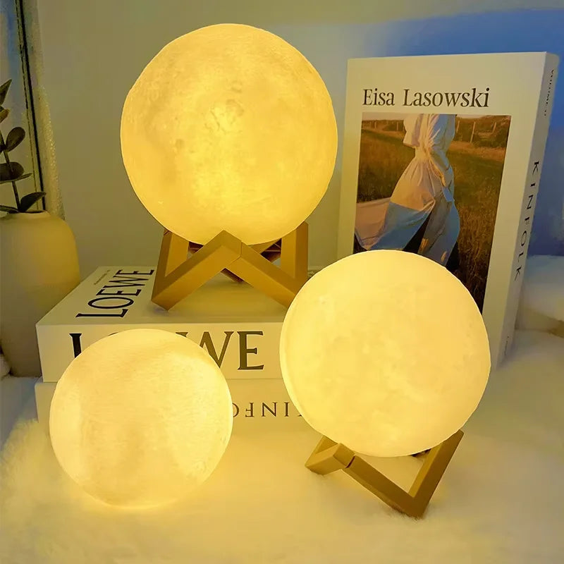 Book Light LED Moon Light Galaxy Light, Moon Night Light, Girl, Boy, Child Birthday Gift, Bedroom Decoration Indoor lighting TAVEN System LLC