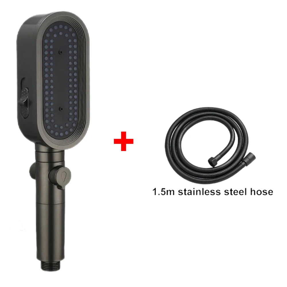 3 Modes Powerful Shower Head Anti-clogging and Easy To Clean Anti Anti-limescale Shower Head Handheld Flexible Bath  Shower Head TAVEN System LLC
