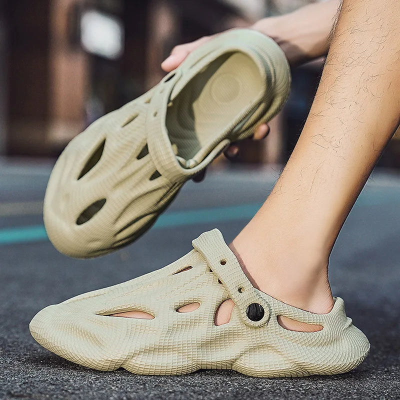 Comwarm Men's Summer Slippers Fashion Outdoor Lightweight Beach Sandals New Soft Sole Breathable Slides Casual House Flip Flops TAVEN System LLC
