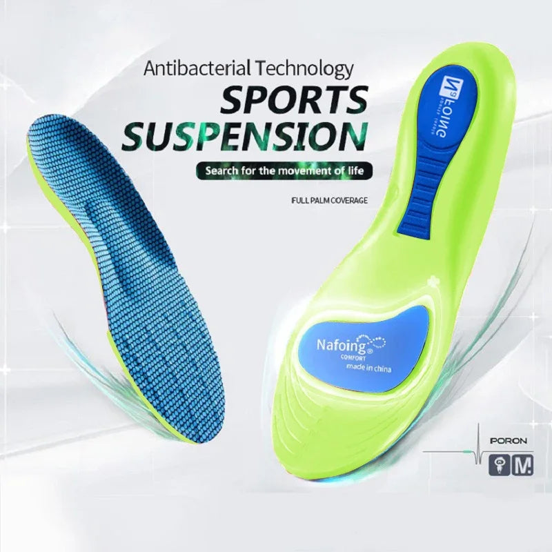 Orthopedic Insoles for Feet Sport Shock-absorbing Insole for Shoes Arch Support Plantar Fasciitis Templates Pads Men Women Sole TAVEN System LLC