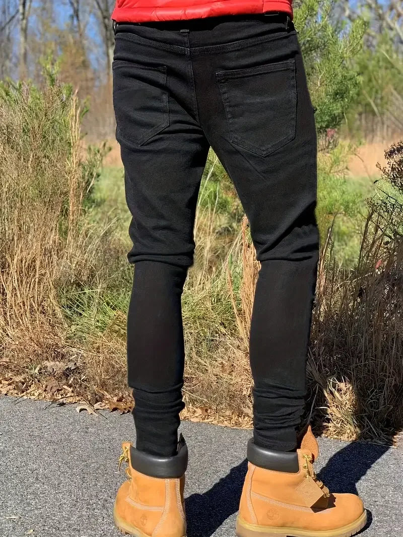 Slim-fit Men'S Washed Jeans TAVEN System LLC