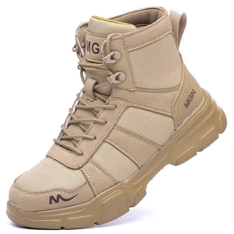 Mens Safety Shoes With Steel Toe Waterproof Boots Puncture Proof Anti-smash Mens Outdoor Work Sneakers Construction Work Shoes TAVEN System LLC