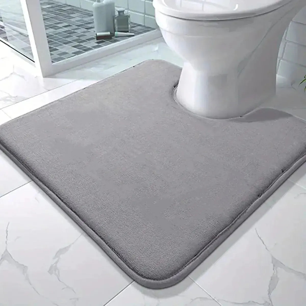 U-SHAPE Bathroom Floor Mat Toilet Mat Anti-slip Bathroom Mat Absorbent Bath Mat Home Decoration TAVEN System LLC