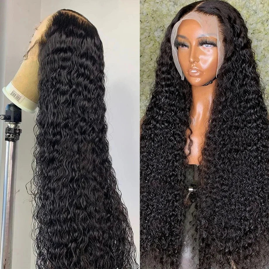 Stretched Length: 18inches, Density: 180%, Ships From: CHINA, Lace Size: 13x6 - hd lace wig 13x6 human hair Curly Wig For Women choice Pre Plucked 30 40 Inch Loose Deep Wave Water wave Frontal Wigs Taven
