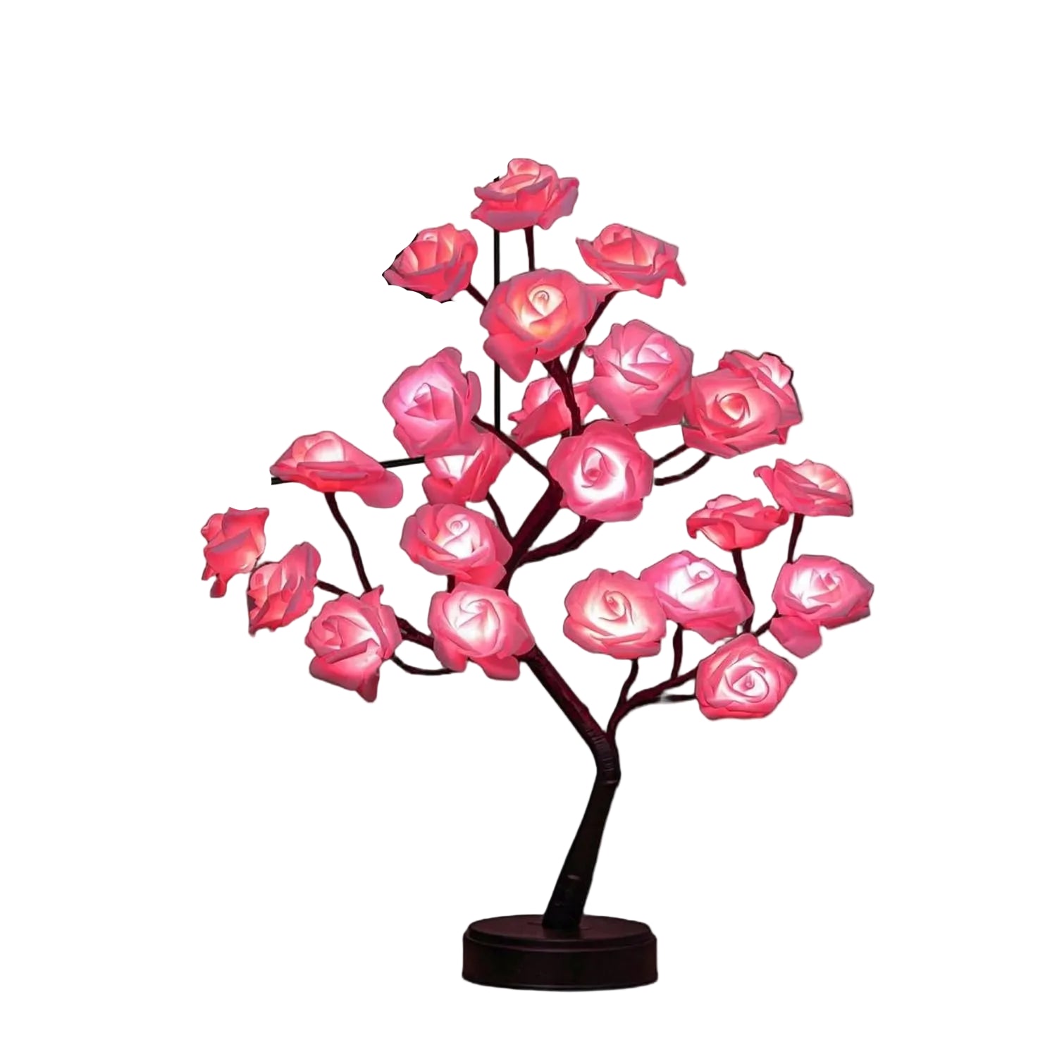 24 Colors Rose Tree Lamp, Color Changing Multicolor Rose Table Lamp with Remote, Pink Flower Lamp Girls Gift for Mother’s Day, Lighted Tabletop Tree for Christmas Valentine’s Day Wedding Decor TAVEN System LLC