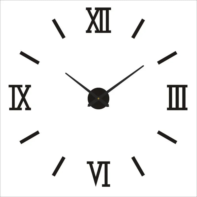 New Modern Design Large Wall Clock 3D DIY Quartz Clocks Fashion Watches Acrylic Mirror Stickers Living Room Home Decor Horloge - TAVEN System LLC
