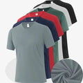 6-Pack Men's Breathable Polyester Crew Neck T-Shirts - Lightweight, Moisture-Wicking Short Sleeve Tops in Multiple Colors for Casual Wear and Outdoor Activities TAVEN System LLC