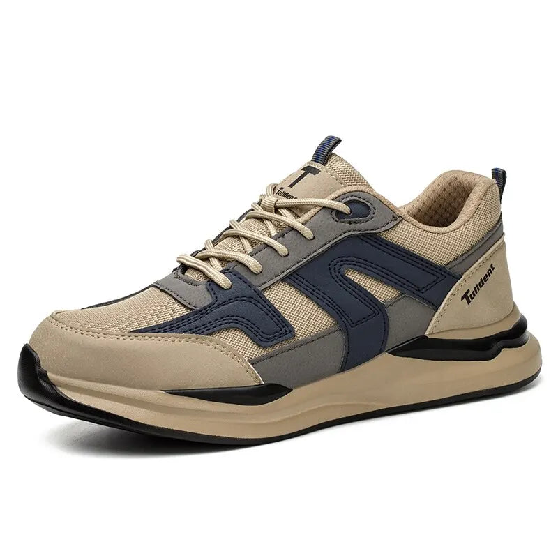 Safety Shoes Men With Steel Toe Cap Anti-smash Men Work Shoes Sneakers Light Puncture-Proof Indestructible Shoes Dropshipping TAVEN System LLC