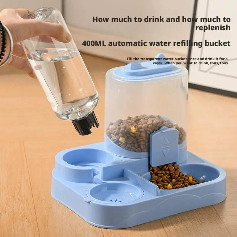 Automatic Cat Feeder And Waterer All-in-One Pet Food Water Dispenser Large Capacity Food Storage Dispenser Pet Supplies TAVEN System LLC