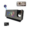 4K Ultra HD Projection Alarm Clock Camera with Wi-Fi, Motion Detection, Remote Viewing, Recording, Nanny Cam for Indoor Security TAVEN System LLC