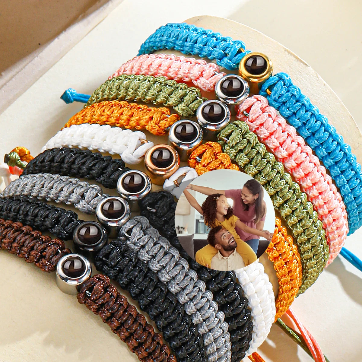 Customized Bracelet With Picture Inside Projection Bracelet For Women Men Family Pet Couple Memorial Anniversary Jewelry Gift TAVEN System LLC