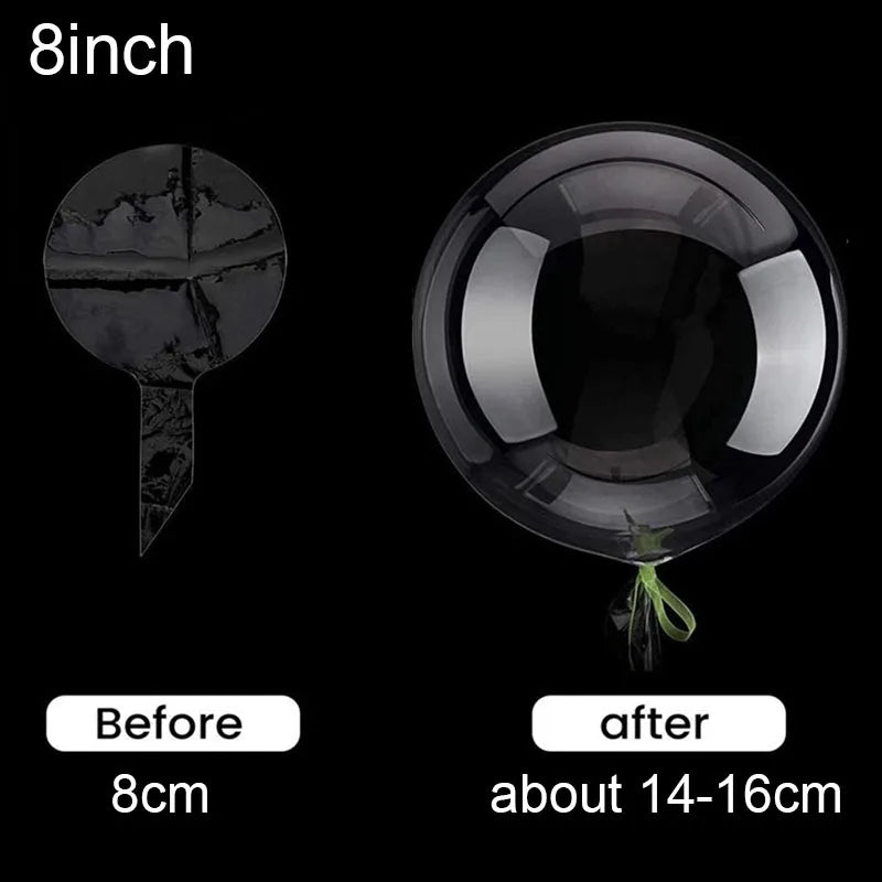 10Pcs Transparent Bobo Balloons Clear Bubble Balloons Party Decor TAVEN System LLC