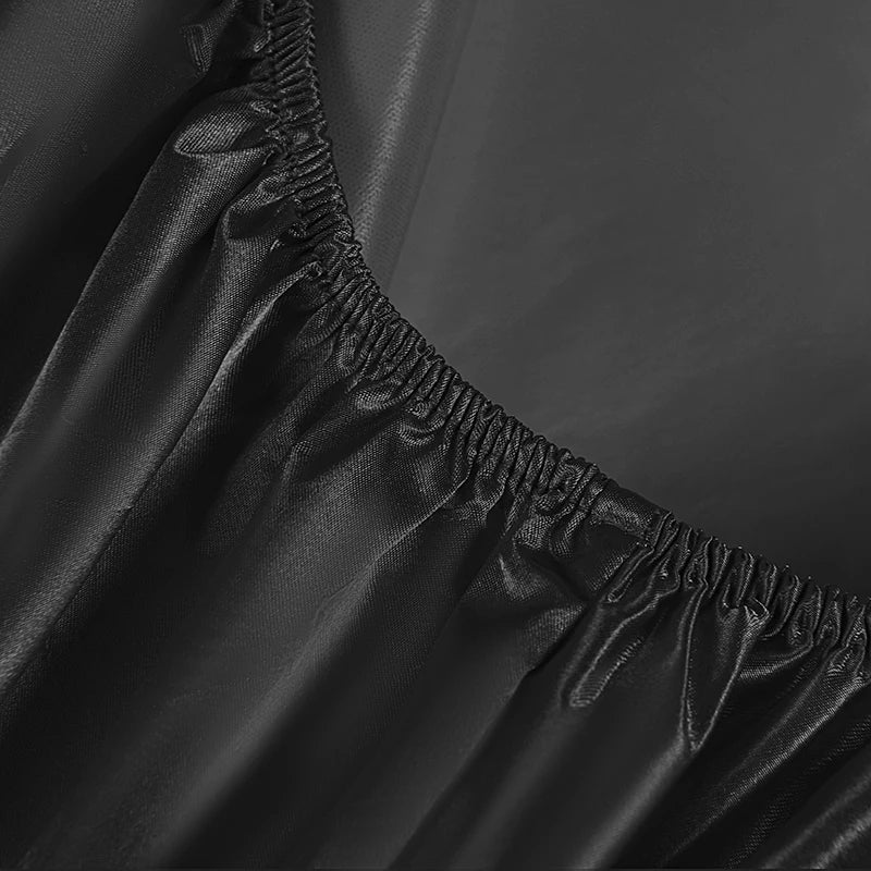 1Pc Waterproof Fitted Bed Sheet With Elastic Band Black Golden White Anti-slip Adjustable Mattress Cover (Pillowcase Need Order) TAVEN System LLC