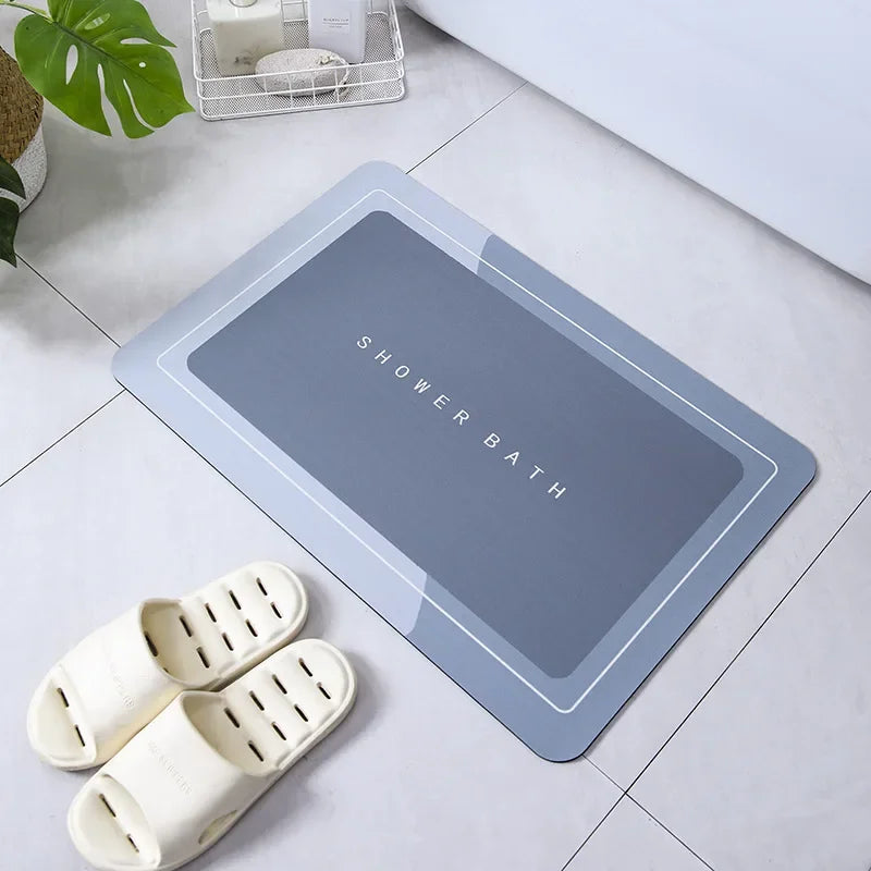 Absorbent Bathroom Bath Mat Anti-slip Shower Rug Diatom Ooze Bath Mats Kitchen Entrance Doormats Home Floormat Bathtub Carpet TAVEN System LLC