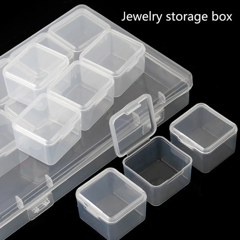1/6/9/15/30Grids DIY Diamond Jewelry Storage Box Grids Clear Nail Art Rhinestones Tools Beads Display Storage Case Organizer Box TAVEN System LLC