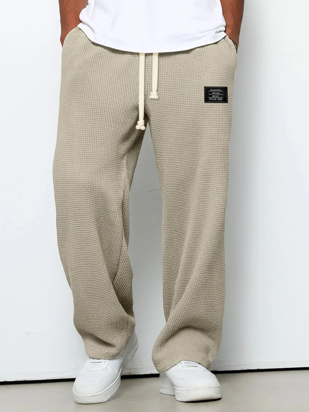 Men Straight Leg Sweatpants Elastic Waist Casual Sports Jogger TAVEN System LLC