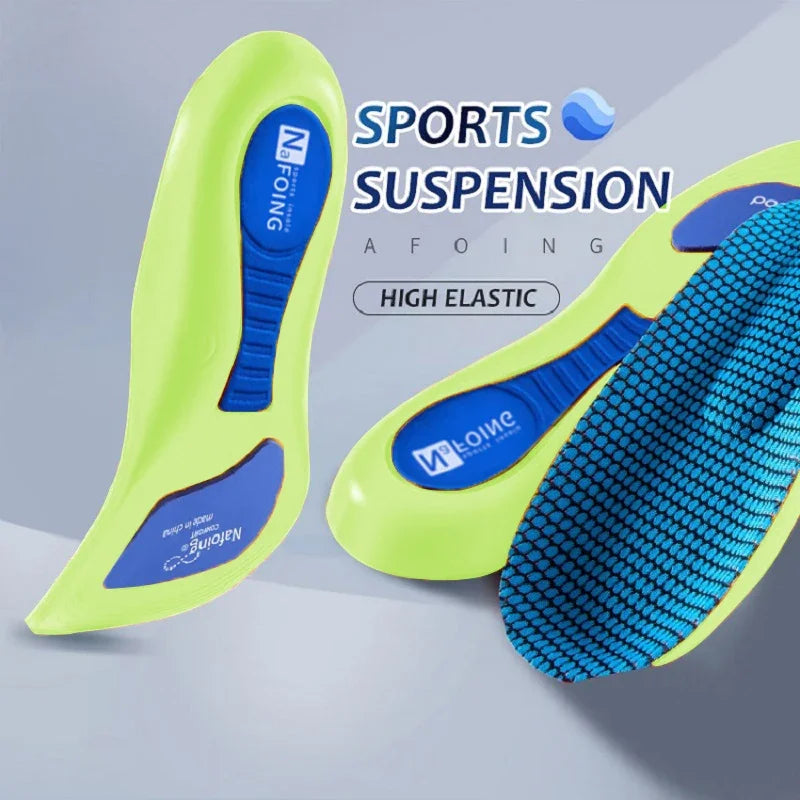 Orthopedic Insoles for Feet Sport Shock-absorbing Insole for Shoes Arch Support Plantar Fasciitis Templates Pads Men Women Sole TAVEN System LLC