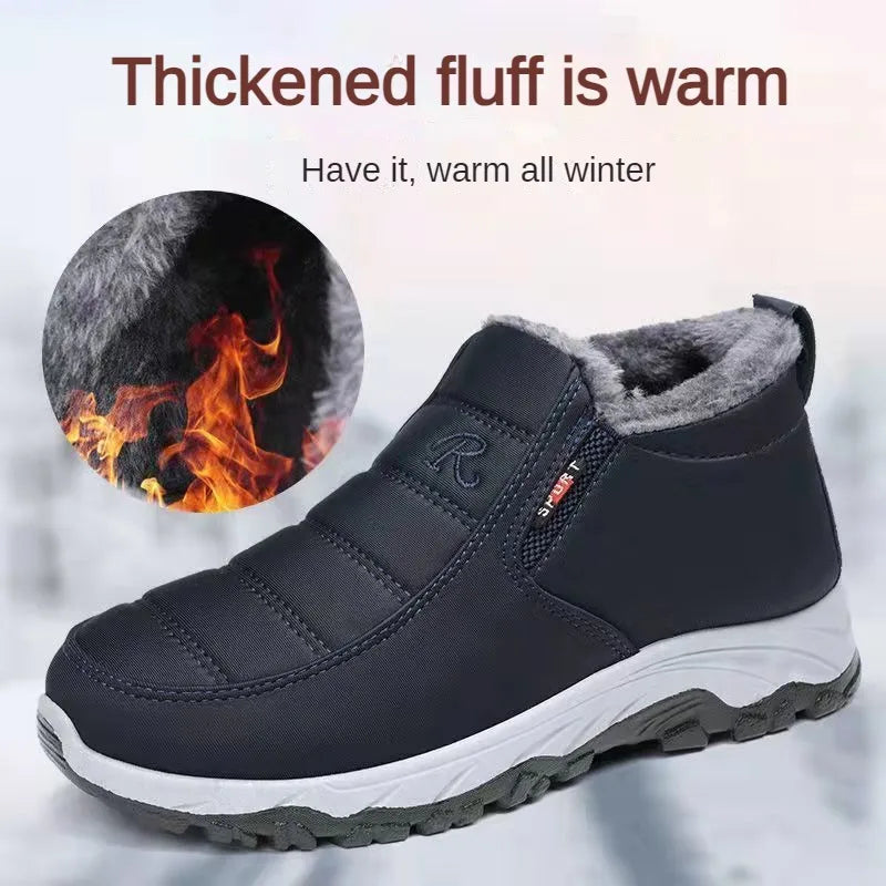 Men's Shoes Autumn Winter Casual Cotton Warm Wear Resistant Chunky Sole Affordable Free Shipping TAVEN System LLC