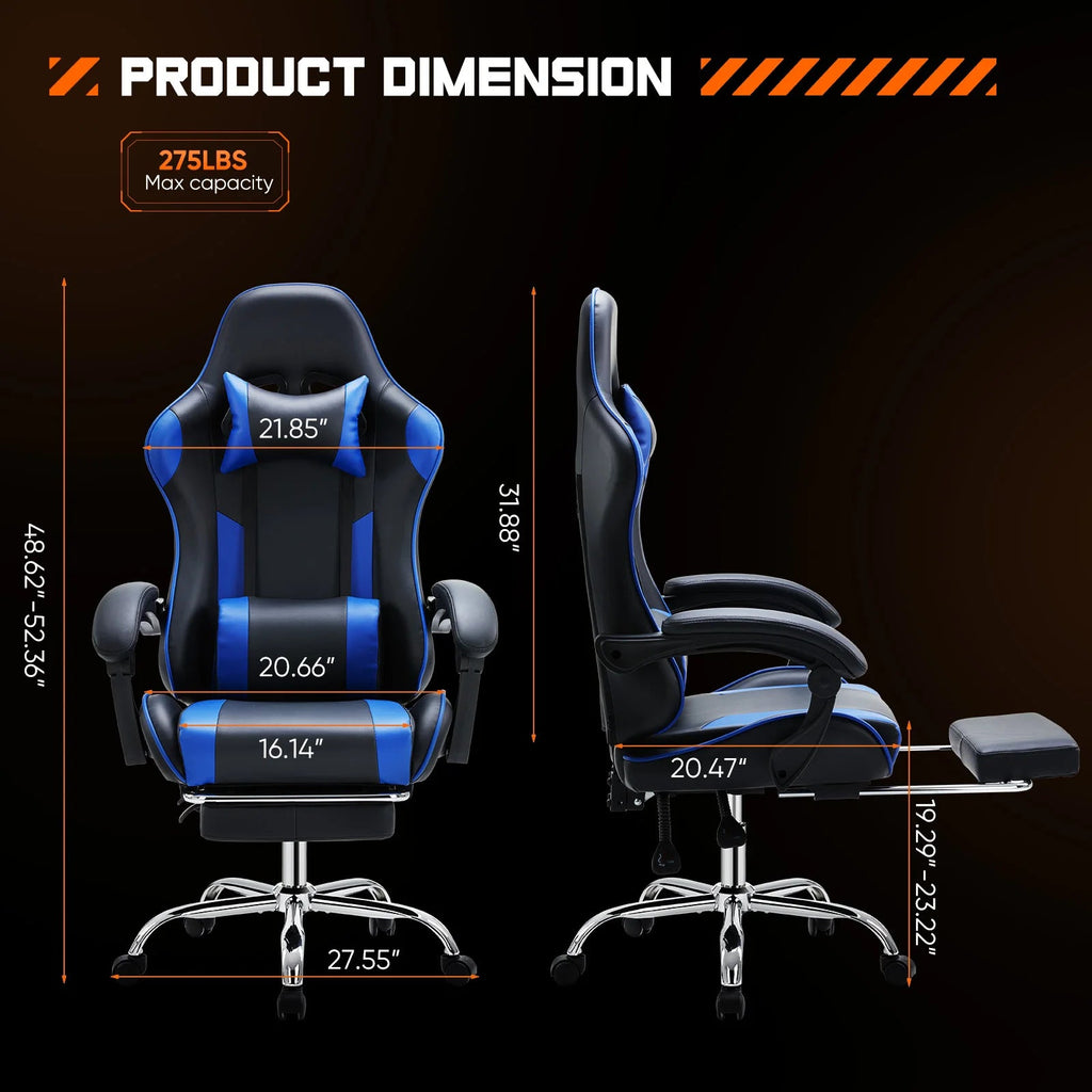 JHK Ergonomic Racing Gaming Chair with Lumbar Support and Wheels TAVEN System LLC