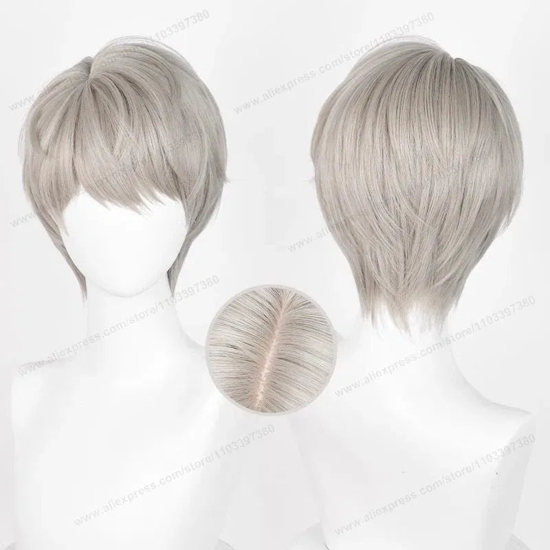 Color: Yellow - Love And Deepspace Rafayel Zayne Xavier Cosplay Wig 30cm Short Hair Anime Wig Heat Resistant Synthetic Halloween Party Wigs Taven