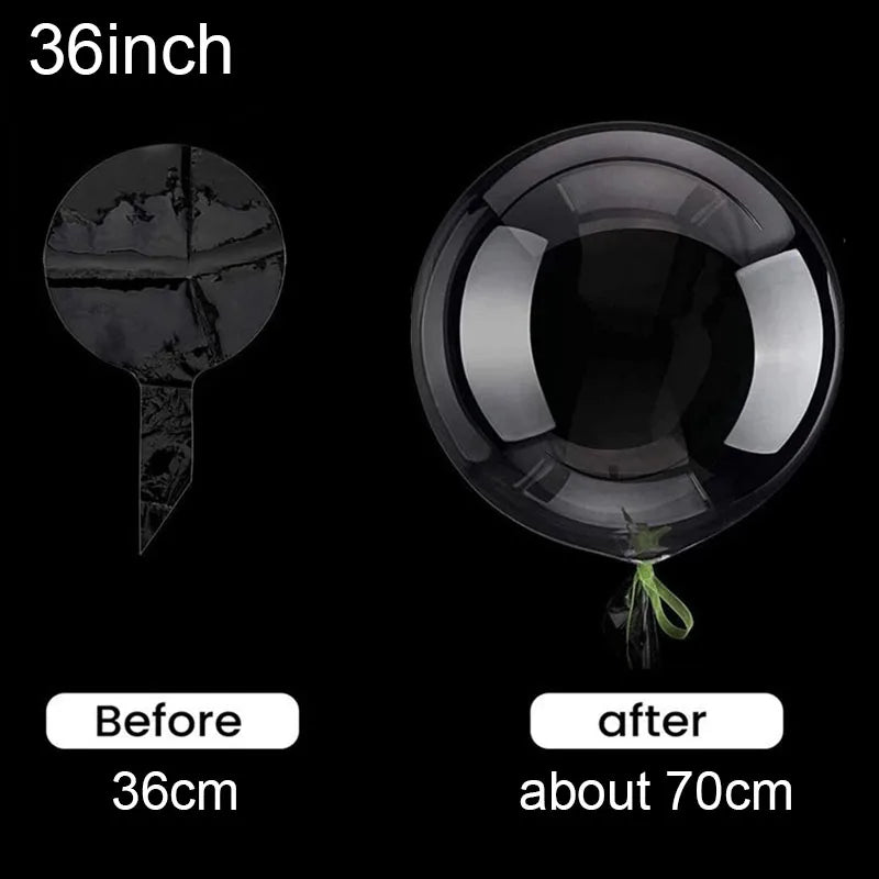 10Pcs Transparent Bobo Balloons Clear Bubble Balloons Party Decor TAVEN System LLC