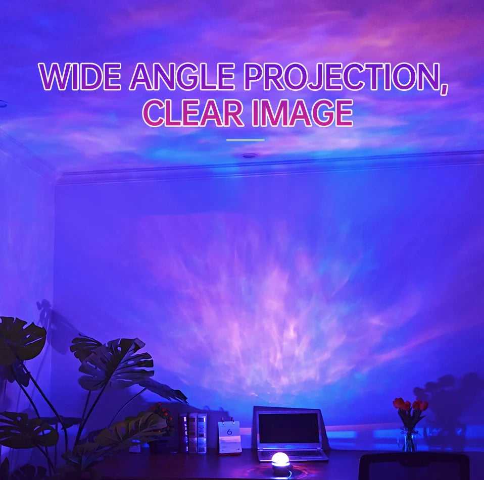 LED NightLights Galaxy Projector Remote Control 5V USB Rechargeable Starry Sky Lamp DMX Sound Active 7 Modes for Kids Room Decor TAVEN System LLC