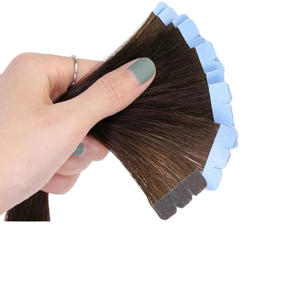 Mini Tape In Human Hair Extensions Invisible