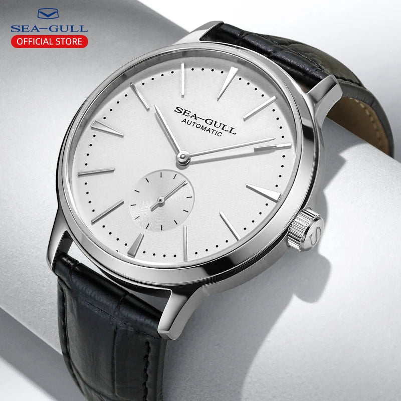 Men Luxury Hand Wind Mechanical Leather Business Wrist Watch TAVEN System LLC