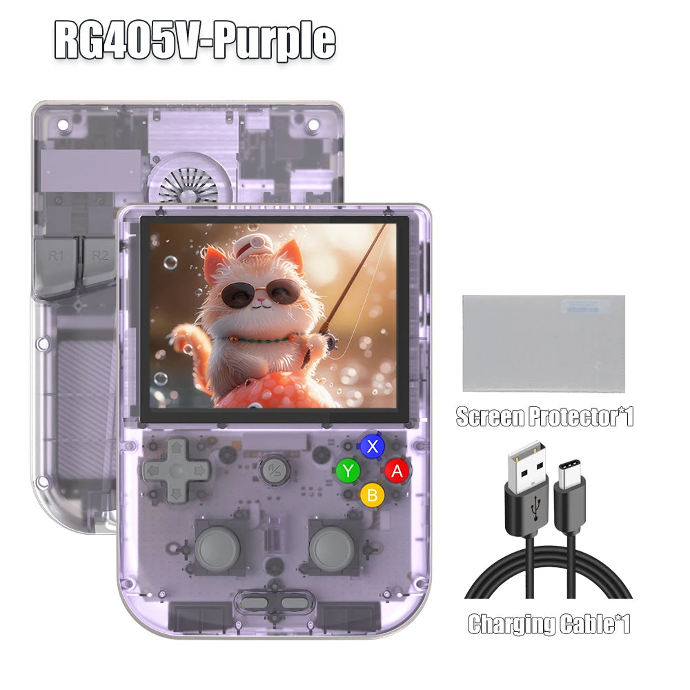 Anbernic RG405V Handheld Game Console 4’’ IPS Touch Screen Android 12 Unisoc Tiger T618 64-bit Game Player 5500mAh OTA Update TAVEN System LLC