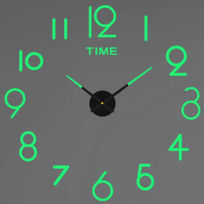 New Modern Design Large Wall Clock 3D DIY Quartz Clocks Fashion Watches Acrylic Mirror Stickers Living Room Home Decor Horloge - TAVEN System LLC