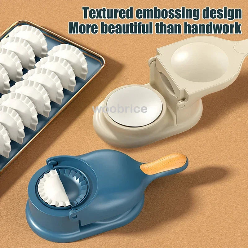 2 In1 Dumpling Maker DIY Kit Wrapper Presser Manual Labor-Saving Ravioli Empanadas Dough Skin Molder Machine Kitchen Gadgets TAVEN System LLC