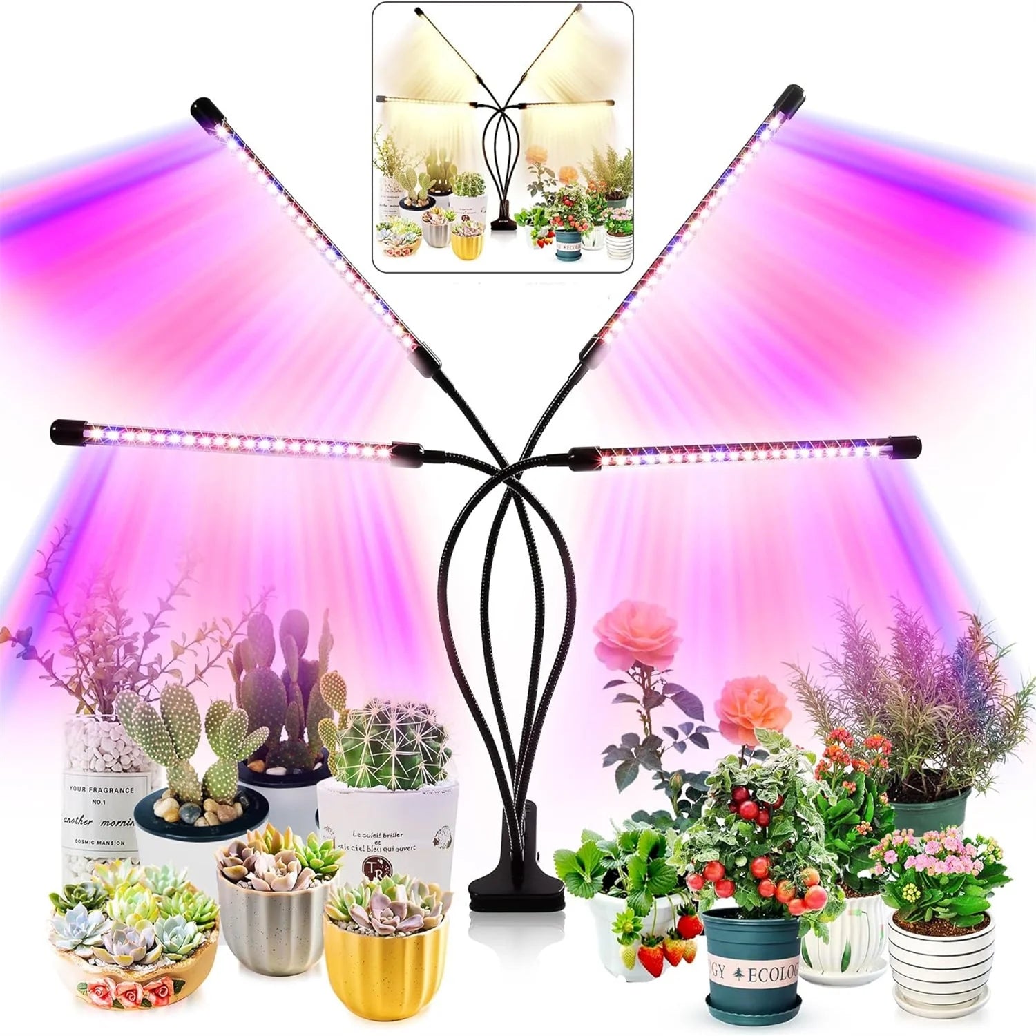 3 Colors LED USB Grow Light Phytolamp for Plants with Control Full Spectrum Fitolamp Lights Home Flower Seedling Clip Phyto Lamp TAVEN System LLC