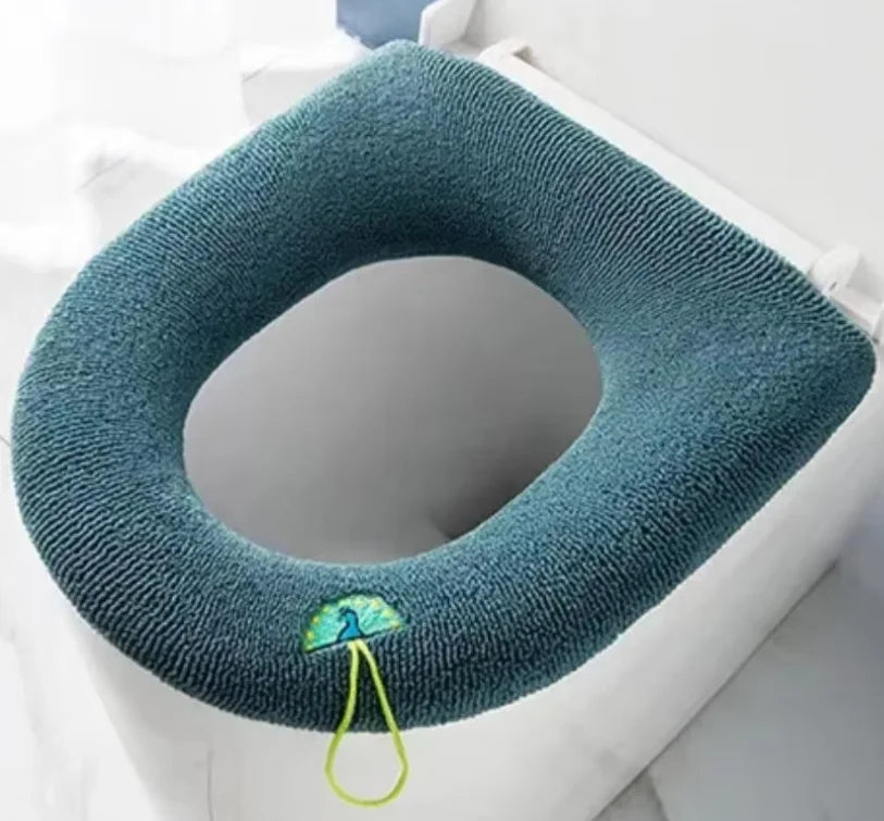Universal Toilet Seat Cover Pumpkin Pattern Closestool Mat Soft Warm Toilet Seat Cushion Bathroom Toilet Lid Accessories TAVEN System LLC