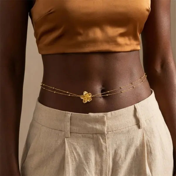 Summer Bohemian Waist Chain For Women Rice Beads Sea Star Shell Conch Starfish Pendant Body Chain Beach Vacation Bikini Jewelry TAVEN System LLC