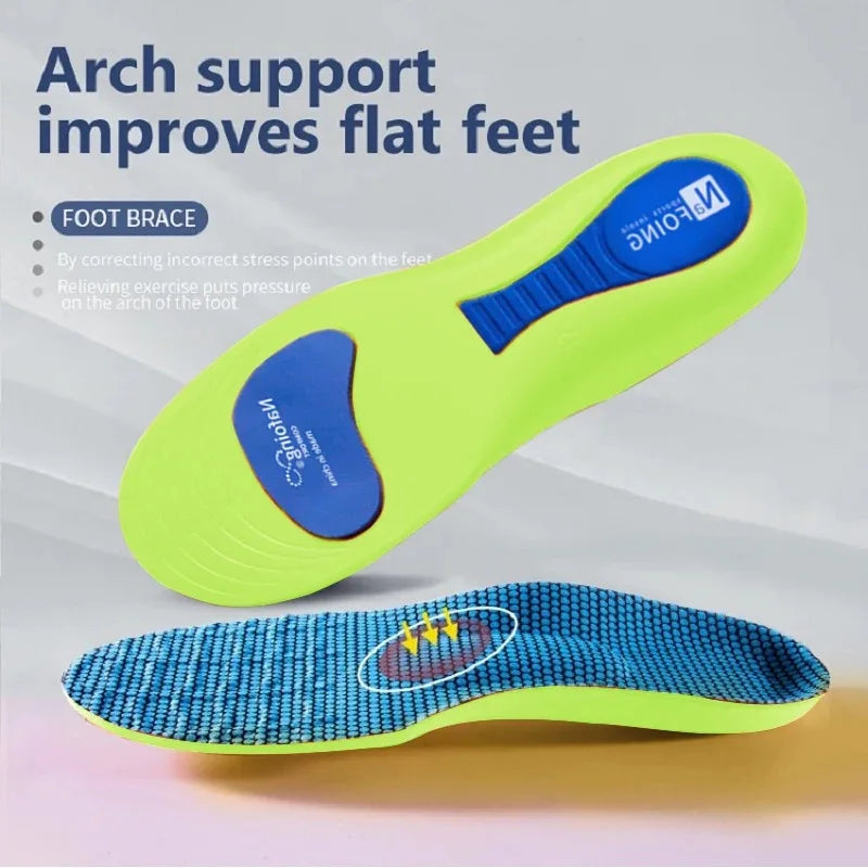 Orthopedic Insoles for Feet Sport Shock-absorbing Insole for Shoes Arch Support Plantar Fasciitis Templates Pads Men Women Sole TAVEN System LLC