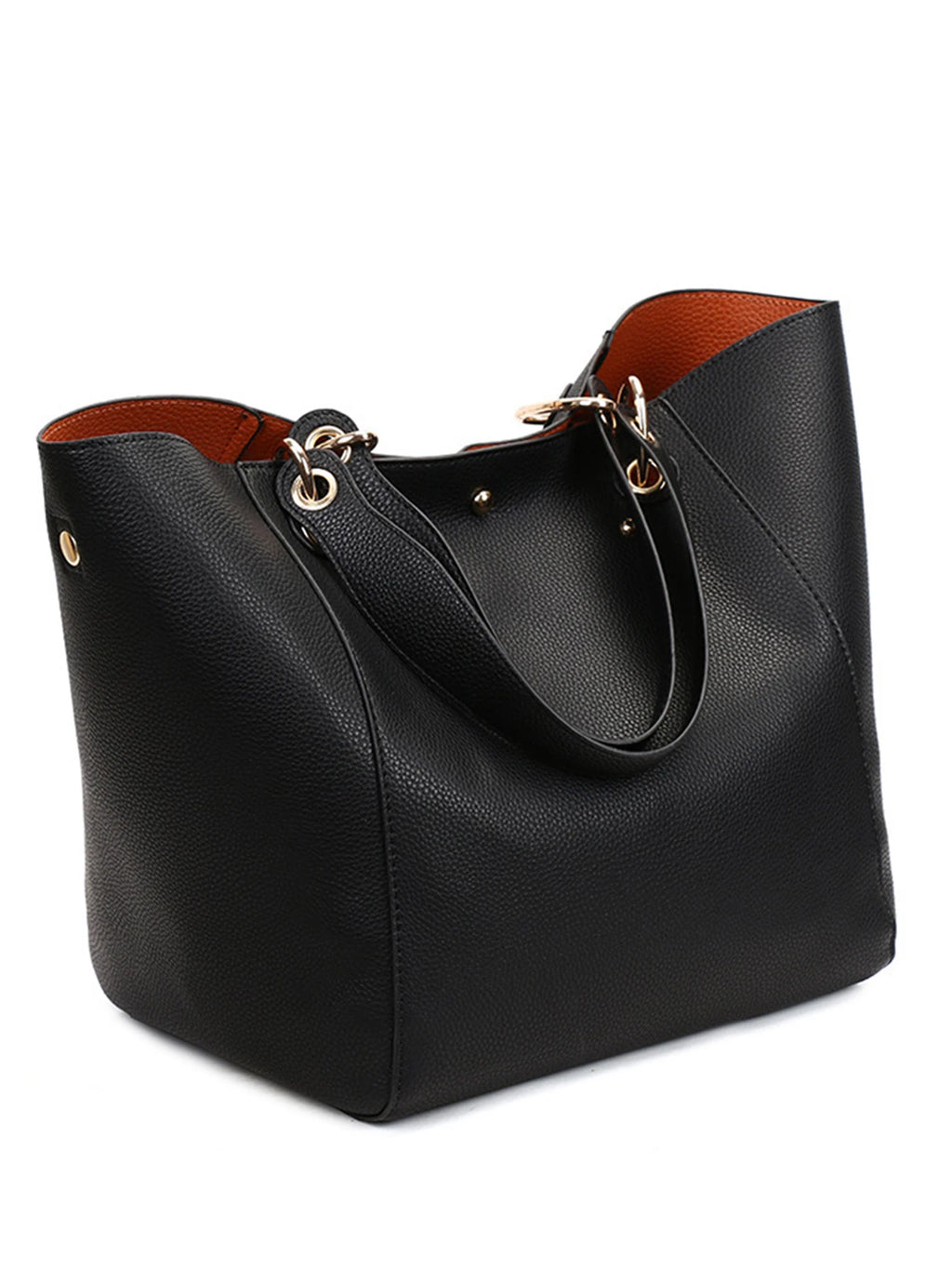 Women PU Leather Large Tote Bag Waterproof Shoulder Work Handbag TAVEN System LLC