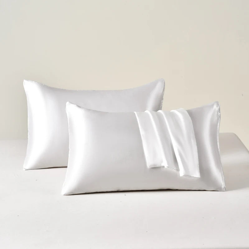 2pcs Satin Pillowcase for Skin and Hair, Satin Pillow Cases Set of 2 Soft Breathable Smooth Cooling Pillow Covers for Sleeping TAVEN System LLC