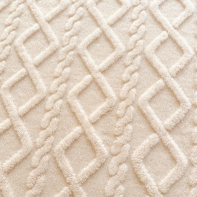 1pc Winter Warm Bed Sheet with Elastic Band Single/Queen/King Mattress Cover Thick Coral Fleece Fluffy Fitted Bed Sheets for Bed TAVEN System LLC