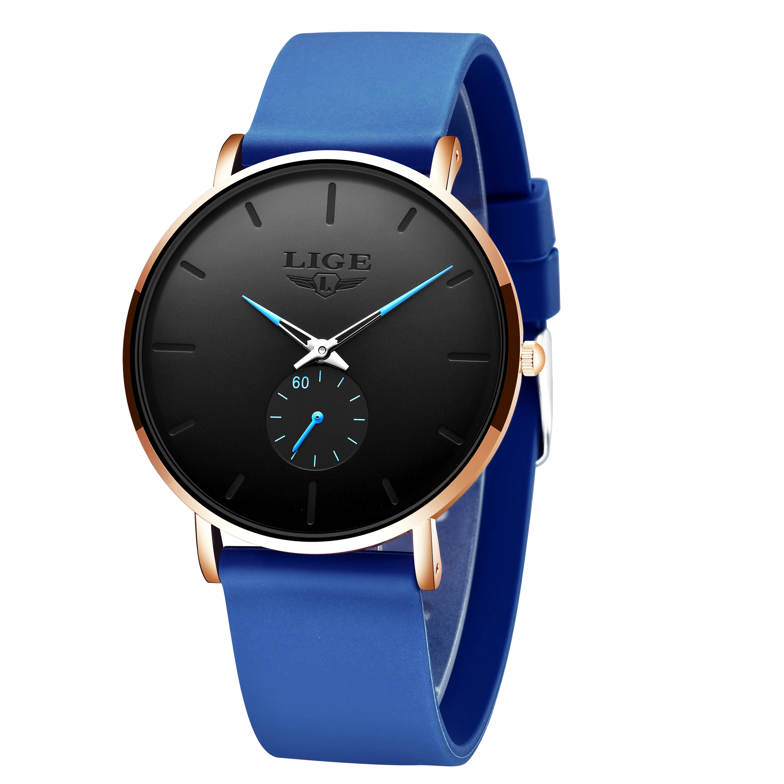 LIGE New Fashion Mens Watches Top Brand Luxury Sport Waterproof Simple Ultra-Thin Watches Men Quartz Clock Relogio Masculino+Box - TAVEN System LLC