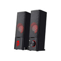 Redragon GS550 PC Gaming Speakers 2.0 Channel Desktop Computer Sound Bar  Quality Bass & Decent Red Backlit TAVEN System LLC