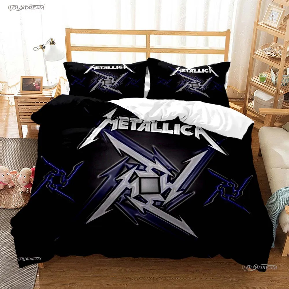 Heavy Metal Music Casal All Season Duvet Cover Comforter Bedding Sets Soft Quilt Cover and Pillowcases Single/Double/Queen/King TAVEN System LLC