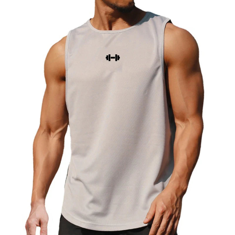 Summer Men's Gym Tank Top Fitness Training Clothing Quick-drying Loose Bodybuilding Sleeveless Shirt Men Fashion Basketball Vest TAVEN System LLC