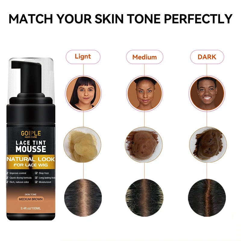 Goiple Lace Melting Spray & Tint Mousse Wig Install Kit